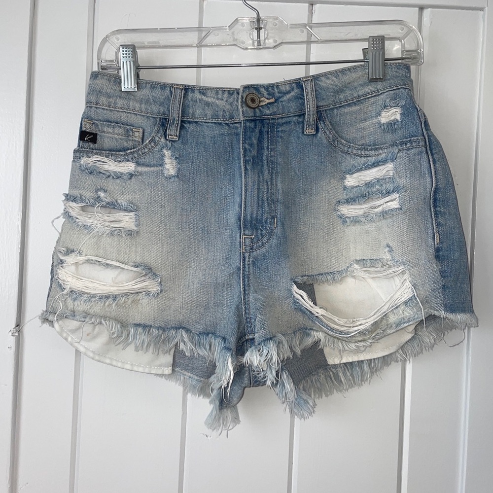 KanCan Jean Shorts Size 27 Distressed